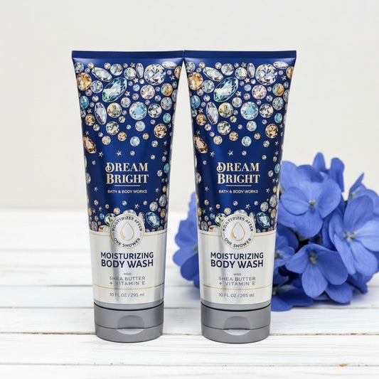 New Bath and Body Works Set of 2 Dream Bright Moisturizing Body Wash 10 fl oz